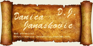 Danica Janašković vizit kartica